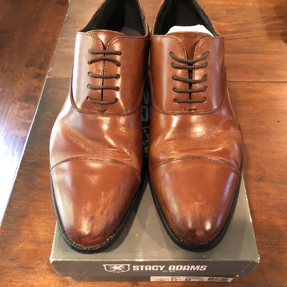 Stacy Adams Brown Leather Dress Shoes 
